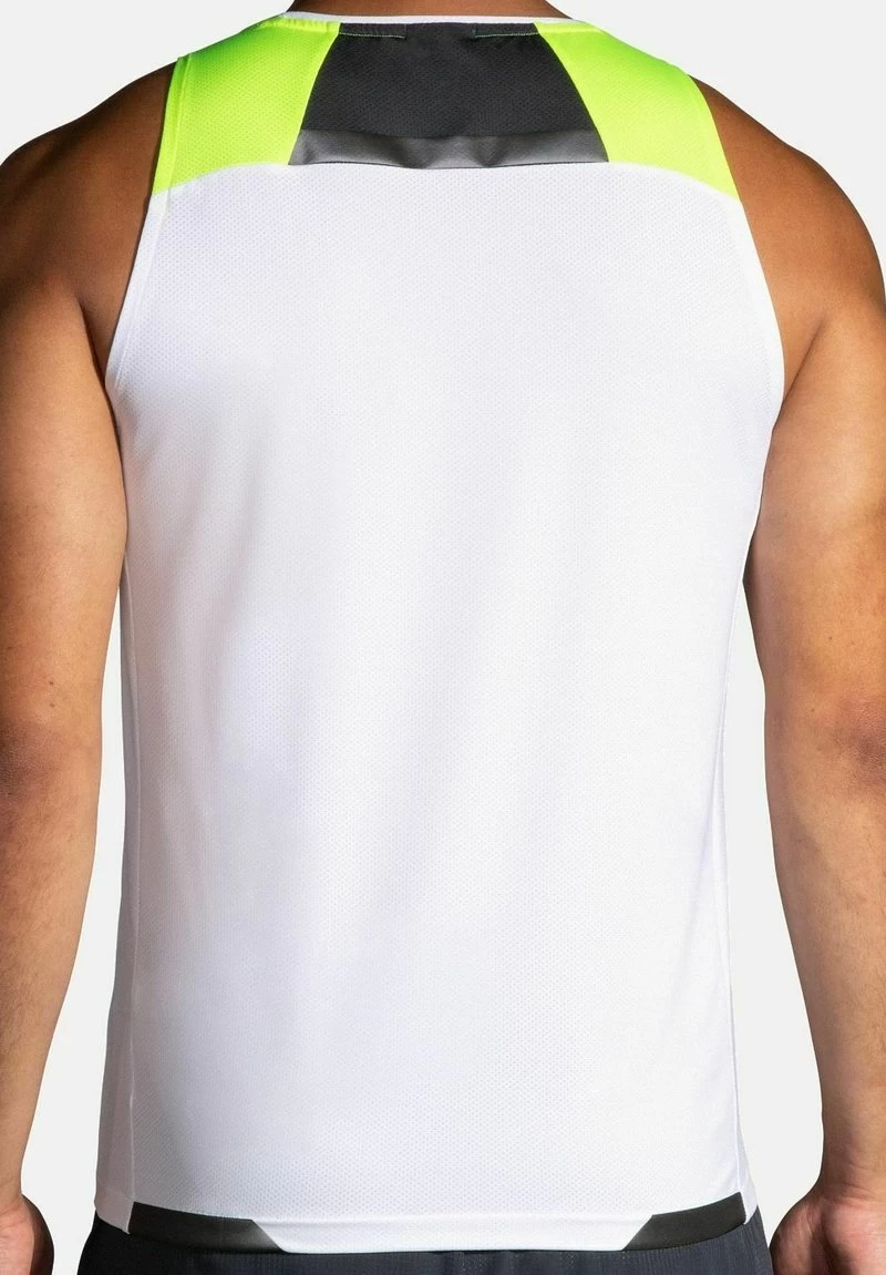 BROOKS Run Visible Tank - Top - White Asphalt Nightlife 2 BROOKS Run Visible Tank - Top - White Asphalt Nightlife – Bild 2