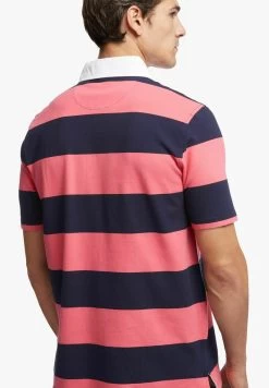 RUGBY STRIPE STRETCH - Poloshirt - Dark Pink Navy Stripes -Brooks Geschäft fb591628cc2a4e30bc4d7cc403fc54b0
